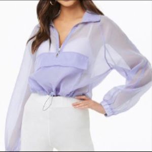 Sheer Mesh Anorak
